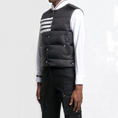 Thom Browne 2019 Mens Patch Logo Down Pedding Vest - 톰브라운 2019 남성 패치 로고 다운 패딩 조끼 Thom0171x.Size(m - xl).블랙