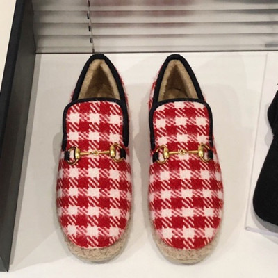 Gucci 2019 Mm / Wm Wool Loafer - 구찌 2019 남여공용 울 로퍼 GUCS0212.Size(225 - 270).화이트+레드