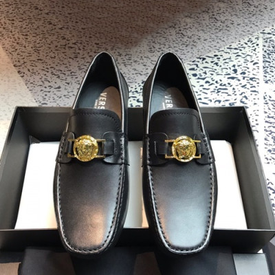 Versace 2019 Mens Leather Loafer - 베르사체 2019 남성용 레더 로퍼 VERS0017.Size (240 - 270).블랙