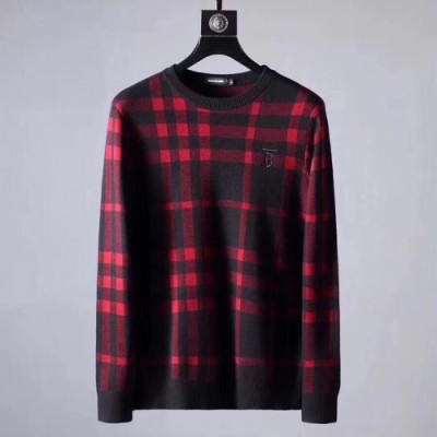 Burberry 2019 Mens Retro Logo Crew - neck Sweater - 버버리 2019 남성 레트로 로고 크루넥 스웨터  Bur0928x.Size(l - 4xl).2컬러(블랙/레드)