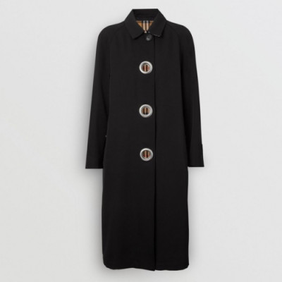 Burberry 2019 Womens Vintage Cotton Trench Coat - 버버리 2019 여성 빈티지 코튼 트렌치 코트 Bur0941x.Size(s - xl).블랙