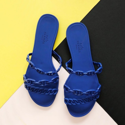 Hermes 2019 Ladies PVC Slipper - 에르메스 2019 여성용 PVC 슬리퍼 HERS0215,Size(225 - 250).블루