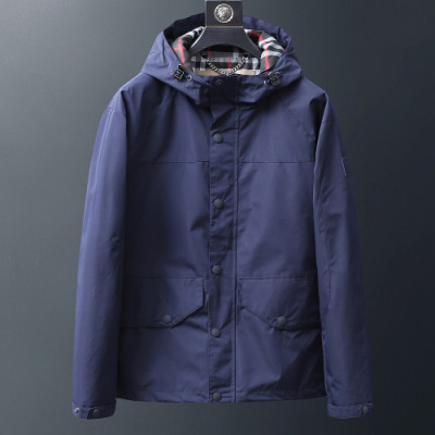 Burberry 2019 Mens Casual Windproof Jacket - 버버리 2019 남성 캐쥬얼 방풍자켓 Bur0961x.Size(m - 3xl).블루