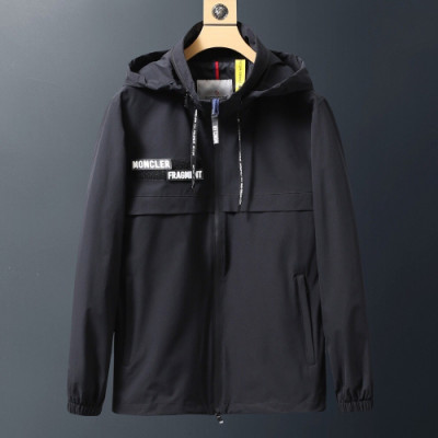 Moncler 2019 Mens Logo Casual Zip-up Jacket - 몽클레어 2019 남성 로고 캐쥬얼 집업자켓 Moc0651x,Size(m - 3xl).블랙