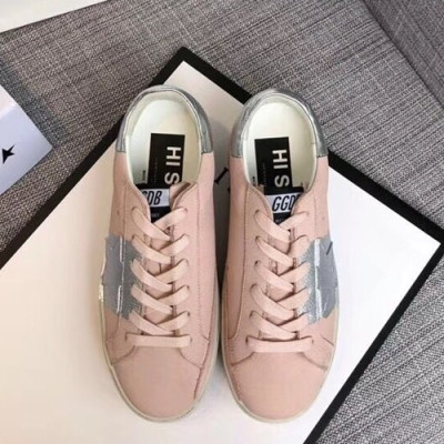 Golden Goose 2019 Ladies Leather Sneakers - 골든구스 2019 여성용 레더 스니커즈,GGDBS0010.Size (225 - 250).연핑크