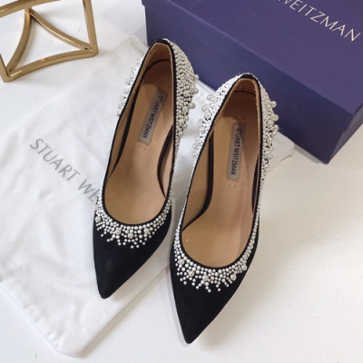 Stuart Weitzman 2019 Ladies Suede Pumps High Heel  - 슈트어트 와이츠먼 2019 여성용 스웨이드 펌프스 하이힐 STUS0039,Size(225-250),블랙