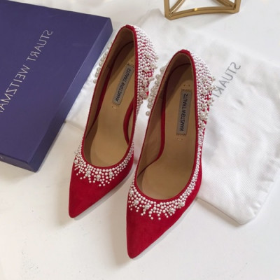 Stuart Weitzman 2019 Ladies Suede Pumps High Heel  - 슈트어트 와이츠먼 2019 여성용 스웨이드 펌프스 하이힐 STUS0040,Size(225-250),레드