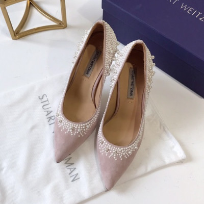 Stuart Weitzman 2019 Ladies Suede Pumps High Heel  - 슈트어트 와이츠먼 2019 여성용 스웨이드 펌프스 하이힐 STUS0041,Size(225-250),베이지핑크