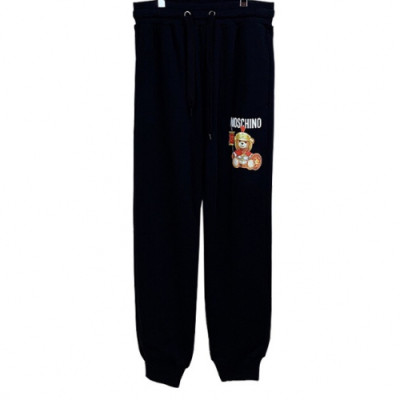 Moschino 2019 Mm/Wm Cotton Training Pants - 모스키노 2019 남자 코튼 트레이닝 팬츠  Mos0023x.Size(xs - l).블랙