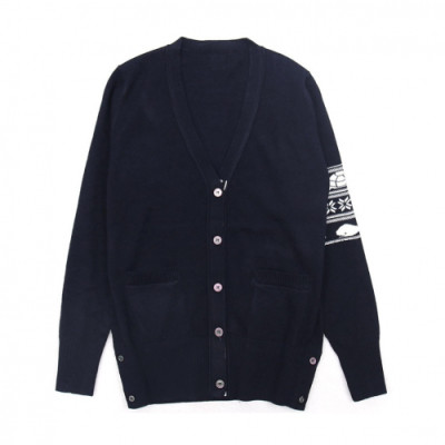 Thom Browne 2019 Mens Strap V-neck Cardigan - 톰브라운 2019 남성 스트랩 브이넥 가디건 Thom0187x.Size(m - xl).네이비