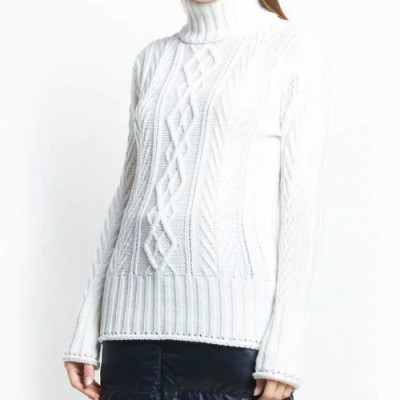 Thom Browne 2019 Womens Strap Turtle-neck Sweater - 톰브라운 2019 여성 스트랩 터틀넥 스웨터 Thom0191x.Size(s - l).화이트