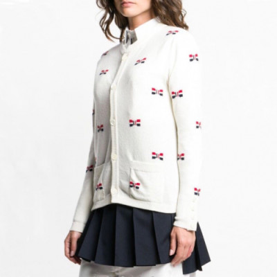 Thom Browne 2019  Womens Strap Crew-neck Cardigan - 톰브라운 2019 여성 스트랩 크루넥 가디건 Thom0194x.Size(s - xl).화이트