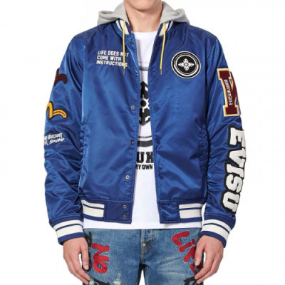 Evisu Mens Embroidery Evisukuro Casual Jacket - 에비수 2019 남성 자수 갈매기 캐쥬얼 자켓 Evi03x