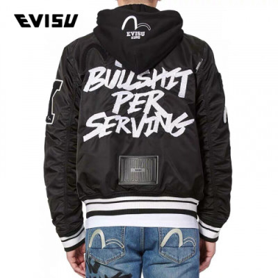 Evisu Mens Embroidery Evisukuro Casual Jacket - 에비수 2019 남성 자수 갈매기 캐쥬얼 자켓 Evi04x