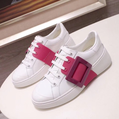 Roger Vivier 2019 Ladies Leather Sneakers - 로저비비에 2019 여성용 레더 스니커즈 ,RVS0112.Size(225 - 245).화이트