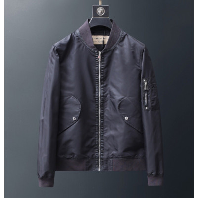 Burberry 2019 Mens Casual Bombar Jacket - 버버리 2019 남성 캐쥬얼 봄버자켓 Bur0979x.Size(m - 3xl).블랙