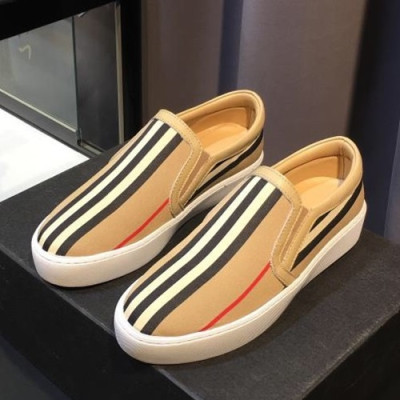 Burberry 2019 Mm / Wm Cotton Slip On - 버버리 2019 남여공용 코튼 슬립온 BURS0024,Size(225 - 270).베이지