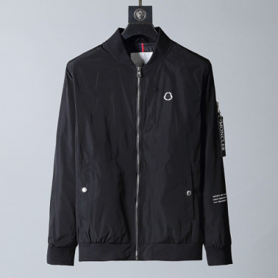 Moncler 2019 Mens Logo Casual Zip-up Jacket - 몽클레어 2019 남성 로고 캐쥬얼 집업자켓 Moc0690x,Size(m - 3xl).블랙