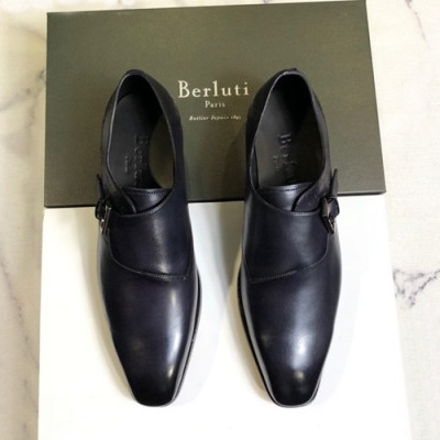 Berluti 2019 Mens Leather Oxford Shoes -  벨루티 2019 남성용 레더 옥스퍼드 슈즈 BERTS0017.Size(245 - 265).네이비