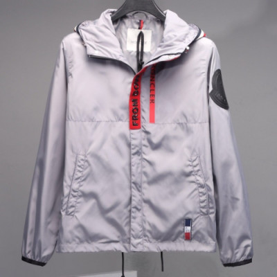 Moncler 2019 Mens Logo Casual Zip-up Jacket - 몽클레어 2019 남성 로고 캐쥬얼 집업자켓 Moc0700x,Size(m - 2xl).그레이