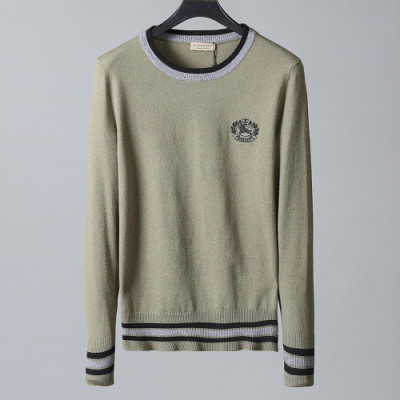 Burberry 2019 Mens Retro Logo Crew - neck Sweater - 버버리 2019 남성 레트로 로고 크루넥 스웨터  Bur01048x.Size(m - 3xl).그린