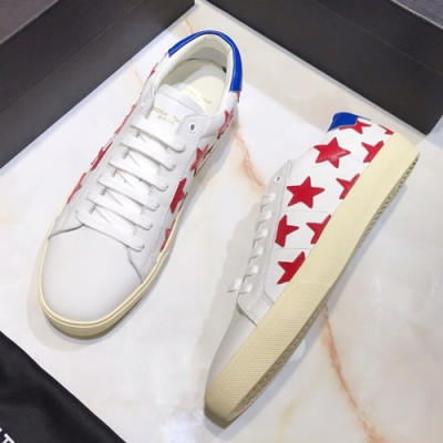 Saint Laurent 2019 Mens Leather Sneakers  - 입생로랑 2019 남성용 레더 스니커즈 SLS0054,Size(245 - 265).화이트