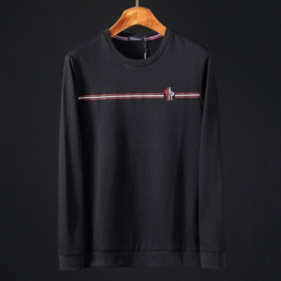 Moncler 2019 Mens Logo Cotton Man-to-man - 몽클레어 2019 남성 로고 코튼 맨투맨 Moc0712x.Size(m - 3xl).블랙