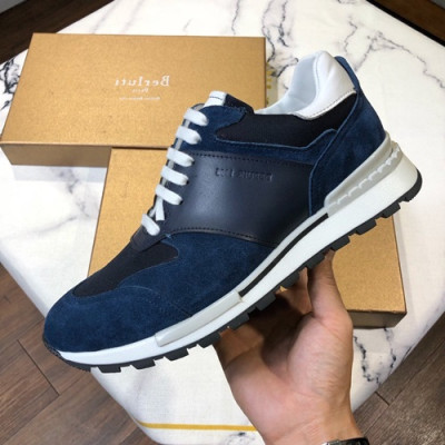 Berluti 2019 Mens Leather Sneakers -  벨루티 2019 남성용 레더 스니커즈 BERTS0039.Size(240 - 270).네이비