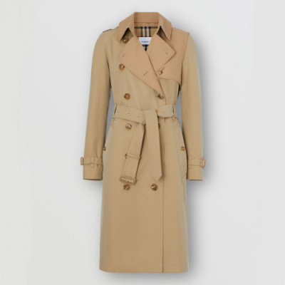 Burberry 2019 Womens Vintage Cotton Trench Coat - 버버리 2019 여성 빈티지 코튼 트렌치 코트 Bur01083x.Size(s - xl).카멜