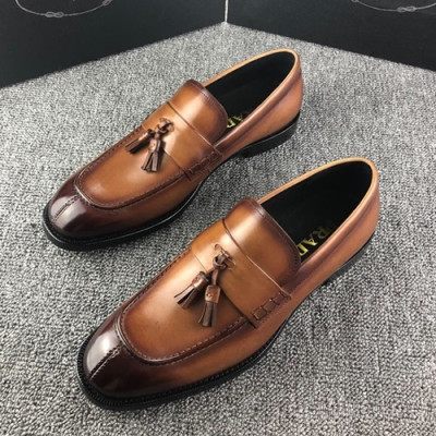 Prada 2019 Mens Leather Shoes - 프라다 2019 남성용 레더 슈즈,PRAS0162.Size(245 - 265).브라운