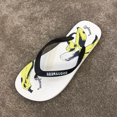 Dsquared2  2019 Mens Slipper - 디스퀘어드2 2019 남성용 슬리퍼 DSQS0007.Size(240 - 275).화이트