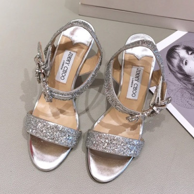 Jimmy Choo 2019 Ladies High Heel Sandal - 지미츄 2019 여성용 하이힐 샌들, JIMS0070.Size(225 - 245).실버