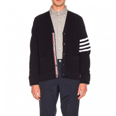 [톰브라운]Thom Browne 2019 Mens Strap V-neck Cardigan - 톰브라운 2019 남성 스트랩 브이넥 가디건 Thom0238x.Size(s - xl).네이비