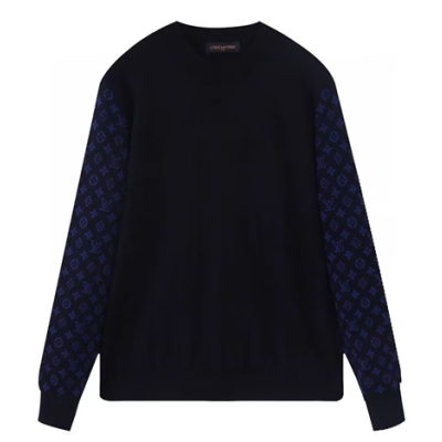 Louis vuitton 2022 monogram Crew neck Sweater - 루이비통 2022 남성 모노그램 크루넥 스웨터 Lou01250x.Size (s - l).블랙