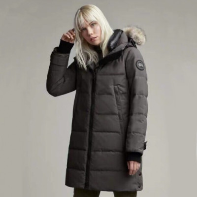 [커스텀급]Canada Goose 2019 Womens Logo Long Down Padding - 캐나다구스 2019 여성 로고 롱다운 패딩 Can0141x.Size(xs - m).블랙