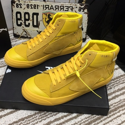 Nike x Air Jordan1 2019  Mens Leather Sneakers - 나이키 x 에어조던 1 2019 남성용 레더 스니커즈 NIKS0002.Size(240 - 270),옐로우