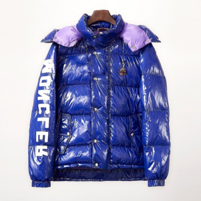 Moncler 2019 Mens Patch Logo Modern Down Padding - 몽클레어 2019 남성 패치 로고 모던 다운패딩 Moc0768x.Size(m - 3xl).블루