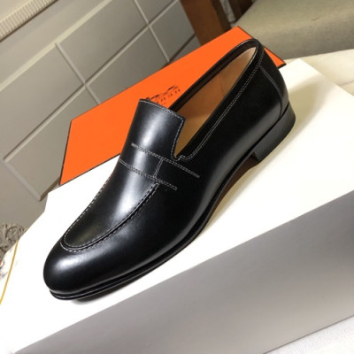 Hermes 2019 Mens Leather Loafer - 에르메스 2019 남성용 레더 로퍼 HERS0239.Size(240 - 270).블랙