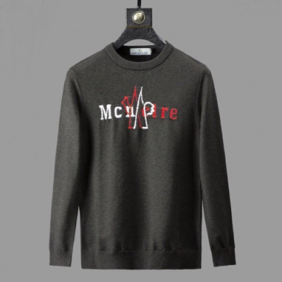 Moncler 2019 Mens Retro Logo Crew-neck Sweater - 몽클레어 2019 남성 레트로 로고 크루넥 스웨터  Moc0773x.Size(m - 3xl).다크그레이