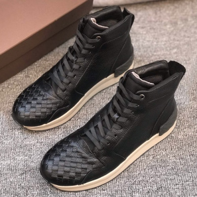 Bottega Veneta 2019 Mens Leather Sneakers - 보테가베네타 2019 남성용 레더 스니커즈, BVS0077.Size(245 - 270).블랙