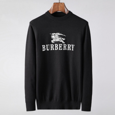 Burberry 2019 Mens Retro Logo Crew - neck Sweater - 버버리 2019 남성 레트로 로고 크루넥 스웨터  Bur01161x.Size(m - 3xl).블랙