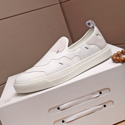 Valentino 2019 Mens Leather Slip On - 발렌티노 2019 남성용 레더 슬립온,VTS0139,Size(240 - 270).화이트