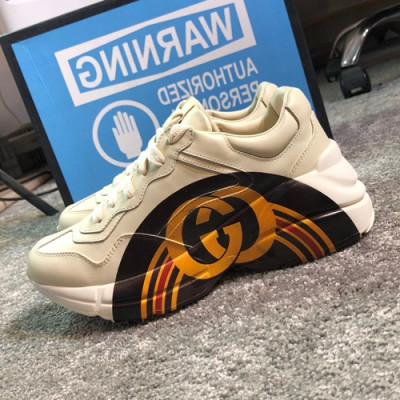 Gucci 2019 Mm/Wm Leather Sneakers - 구찌 2019 남여공용 레더 스니커즈 GUCS0383,Size(225 - 275).화이트