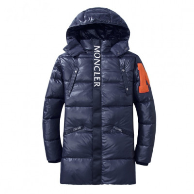 Moncler 2019 Mens Patch Logo Modern Long Down Padding - 몽클레어 2019 남성 패치 로고 모던 롱다운 무광패딩 Moc0811x.Size(m - 2xl).네이비