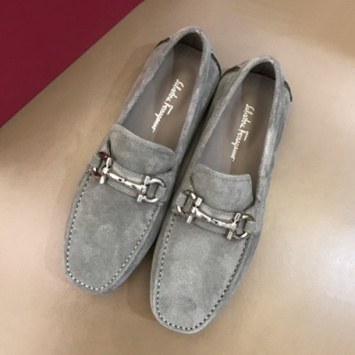 Ferragamo 2019 Mens Suede Loafer - 페라가모 2019 남성용 스웨이드 로퍼 FGMS0089,Size(240 - 270).그레이