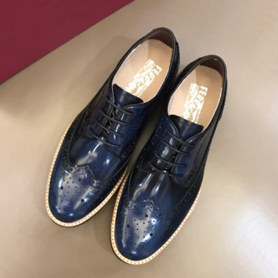 Ferragamo 2019 Mens Leather Oxford Shoes - 페라가모 2019 남성용 레더 옥스퍼드 슈즈 FGMS0093,Size(240 - 270).블루