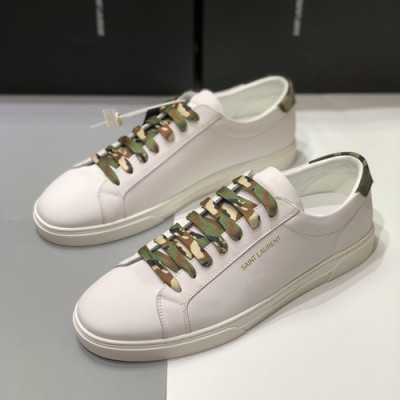 Saint Laurent 2019 Mens Leather Sneakers  - 입생로랑 2019 남성용 레더 스니커즈 SLS0058,Size(245 - 270).화이트