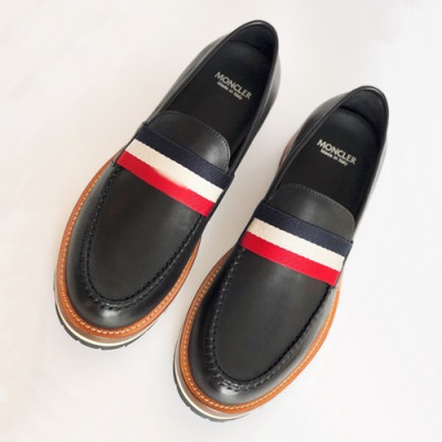 [매장판]Moncler 2019 Mens Leather Loafer - 몽클레어 2019 남성용 레더 로퍼,MONCS0014,Size(245 - 265).블랙