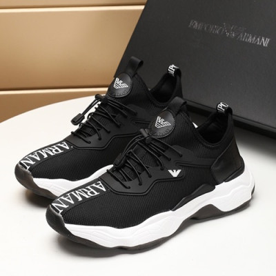 Armani 2019 Mens Sneakers  - 알마니 2019 남성용 스니커즈 ARMS0063,Size(240 - 270).블랙