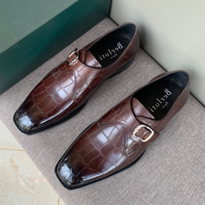 Berluti 2019 Mens Leather Oxford Shoes -  벨루티 2019 남성용 레더 옥스퍼드 슈즈 BERTS0045.Size(240 - 270).브라운